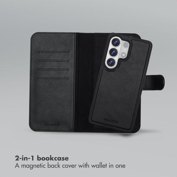 Selencia Olyn Detachable Bookcase with MagSafe Samsung Galaxy S26 Ultra - Black