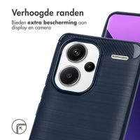 imoshion Brushed Backcover Xiaomi Redmi Note 13 Pro Plus (5G) - Donkerblauw