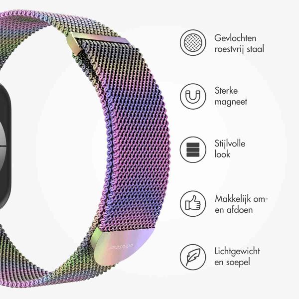 imoshion Milanees magnetisch bandje Apple Watch Series 1 t/m 9 / SE (38/40/41 mm) | Series 10 (42 mm) - Maat M - Galaxy