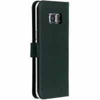 Selencia Echt Leren Bookcase Samsung Galaxy S8 - Groen