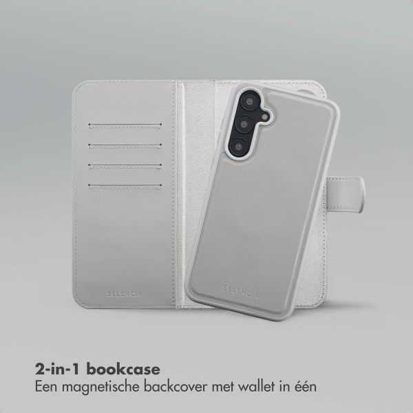 Selencia Olyn Uitneembare Bookcase met MagSafe Samsung Galaxy A55 - Grijs