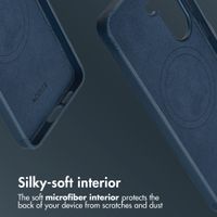 Accezz Leather Back Cover with MagSafe Samsung Galaxy S26 Plus - Nightfall Blue