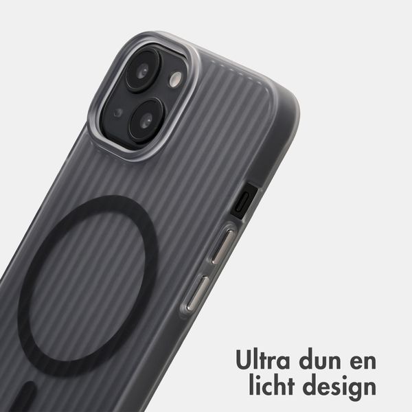 Accezz Lite Backcover met MagSafe | Fluted | Apple iPhone 13 - Grijs