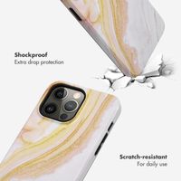 Selencia Vivid Back Cover Apple iPhone 14 Pro Max - Chic Marble Gold