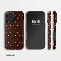 Selencia Vivid Back Cover Apple iPhone 16 Pro Max - Happy Dots Chocolate