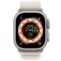 Apple Alpine Loop Band Apple Watch Series 1-10 / SE / Ultra (2) - 42/44/45/46/49 mm - Maat L - Starlight