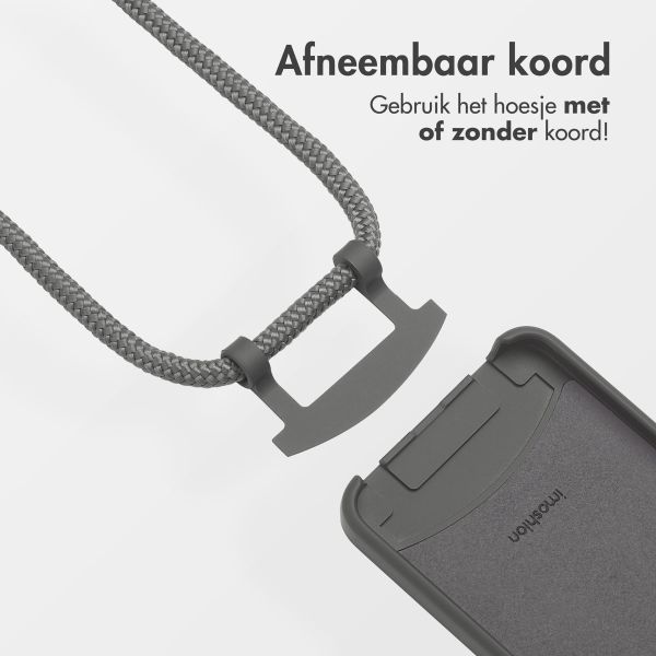 imoshion Color Backcover met afneembaar koord MagSafe Apple iPhone 16e - Black Coffee