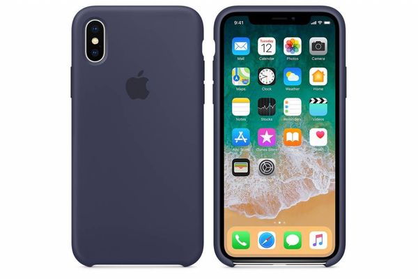 Apple Silicone Backcover Apple iPhone X - Midnight Blue