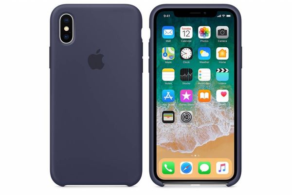 Apple Silicone Backcover iPhone X - Midnight Blue