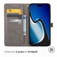 imoshion Mandala Bookcase Apple iPhone 15 - Grijs