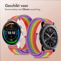 imoshion Nylon bandje klittenband - Universeel 22 mm aansluiting - Rainbow