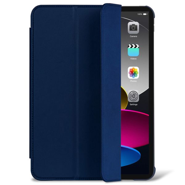 Decoded Textured Sillicon Slim Cover Apple iPad 11 (2025) 11 inch A16 / iPad 10 (2022) 10.9 inch - Navy Peony