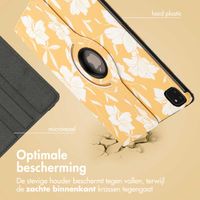 imoshion 360° Draaibare Design Bookcase iPad Pro 12.9 (2018 / 2020 / 2021 / 2022) - Yellow Flowers