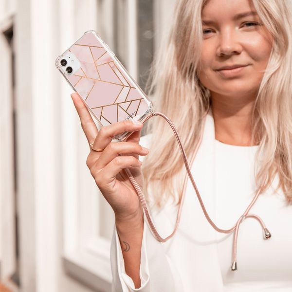 imoshion Design hoesje met koord Samsung Galaxy A72 - Pink Graphic