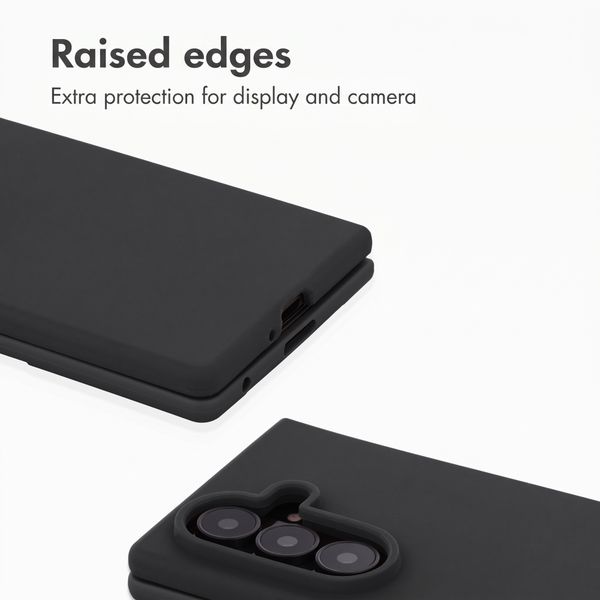 Accezz Liquid Silicone Case Samsung Galaxy Z Fold 8 Ultra - Black