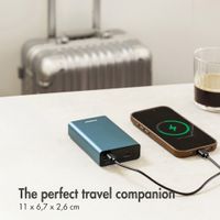 imoshion Ultra Series Aluminium Powerbank 20,000 mAh - Quick Charge and Power Delivery - Petrol Green
