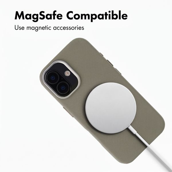 Accezz Mesh Back Cover with MagSafe Apple iPhone 16 - Dark Grey