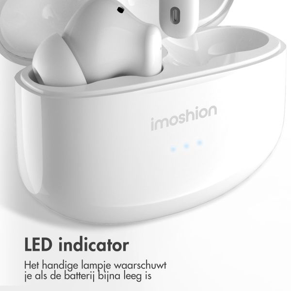 imoshion Aura Pro Draadloze In-ear Oordopjes - Active Noise Cancelling (ANC) - Wit