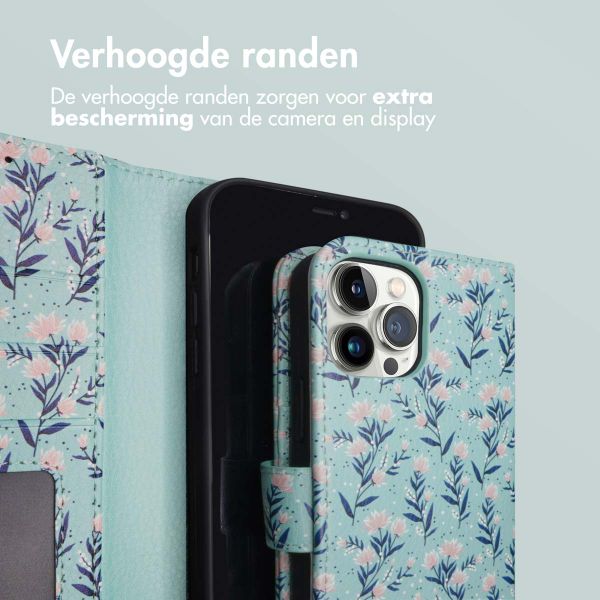 imoshion Design Bookcase iPhone 12 (Pro) - Blue Flowers