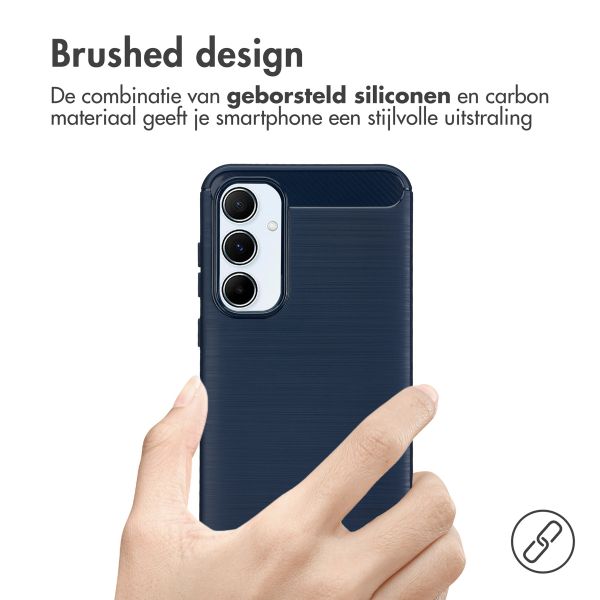 imoshion Brushed Backcover Samsung Galaxy A55 - Donkerblauw