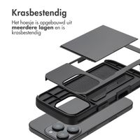 imoshion Backcover met pasjeshouder Apple iPhone 16 Pro - Zwart