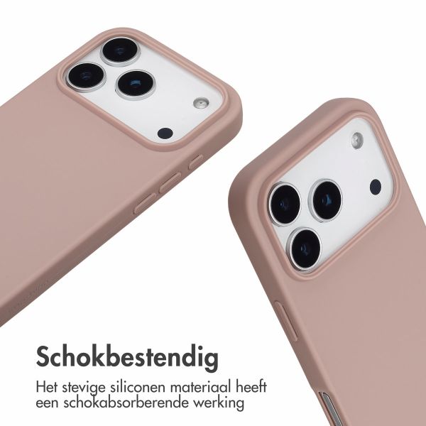 imoshion Siliconen hoesje met koord Apple iPhone 17 Pro - Sand Pink