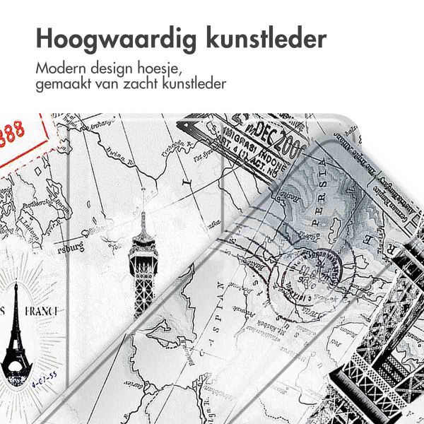 imoshion Design Trifold Bookcase Apple iPad Pro 12.9 (2017) / Pro 12.9 (2015) - Parijs