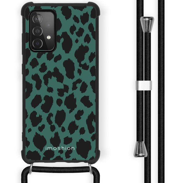 imoshion Design hoesje met koord voor Samsung Galaxy A52(s) (5G/4G) - Luipaard - Groen