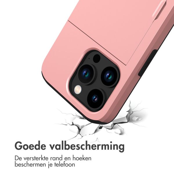 imoshion Backcover met pasjeshouder Apple iPhone 15 Pro - Rosé Goud