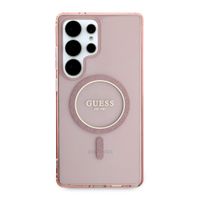 Guess MagSafe IML Glitter Gradient Case Samsung Galaxy S25 Ultra - Roze