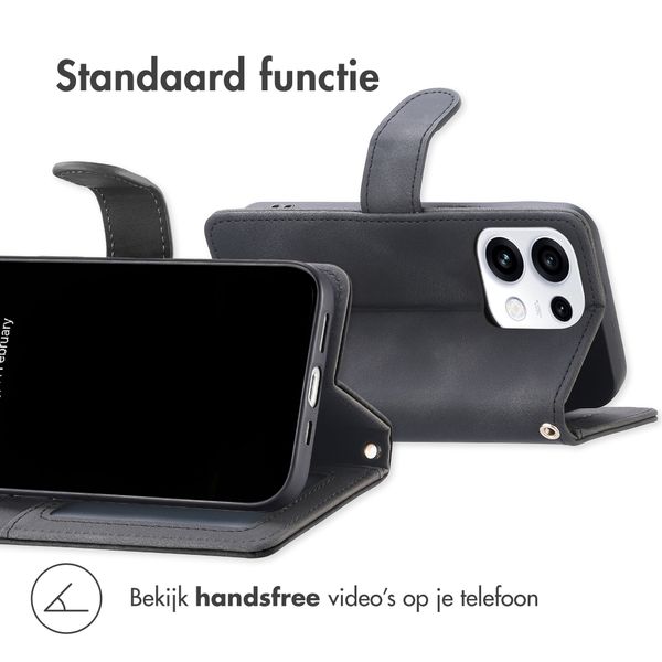 imoshion Bookcase met koord Oppo Reno 16 F - Zwart