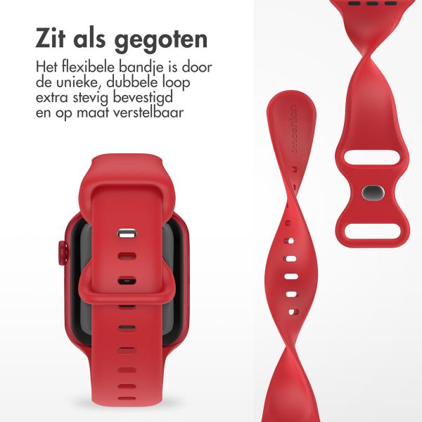 imoshion Siliconen⁺ bandje Apple Watch Series 1 t/m 11 / SE / Ultra (44/45/46/49 mm) - Maat M/L - Rose