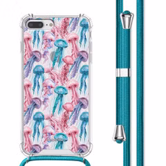 imoshion Design hoesje met koord Apple iPhone 8 Plus / 7 Plus - Jellyfish Watercolor