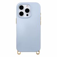 Selencia Rivièra MagSafe Backcover met afneembare haakjes Apple iPhone 16 Pro Max - Powder Blue