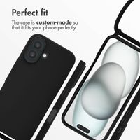 imoshion Silicone Case with Strap Apple iPhone 16 - Black