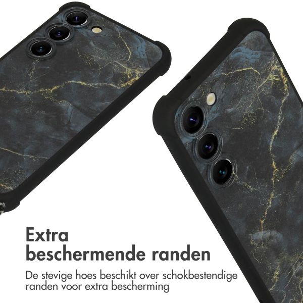 imoshion Design hoesje met koord Samsung Galaxy S23 - Black Marble