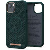 Njorð Collections Salmon Leather MagSafe Case iPhone 13 - Dark Green