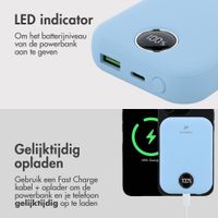 imoshion MagSafe Powerbank 10.000 mAh - Draadloze powerbank - Quick Charge en Power Delivery - Sky Blue