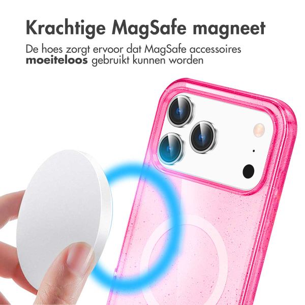 imoshion Sparkle Backcover met MagSafe Apple iPhone 17 Pro Max - Roze