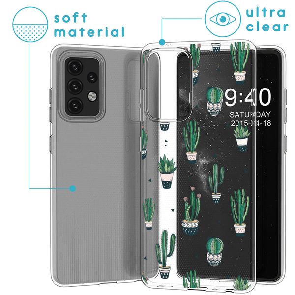 imoshion Design hoesje Samsung Galaxy A52(s) (5G/4G) - Cactus - Groen