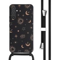 imoshion Siliconen design hoesje met koord Samsung Galaxy A34 (5G) - Sky Black