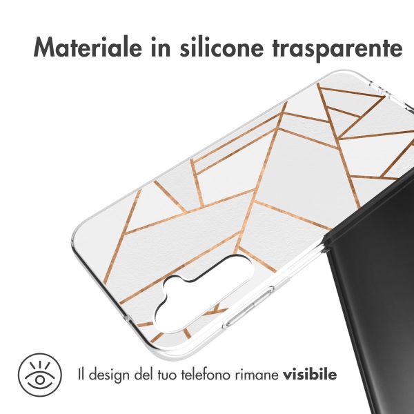 imoshion Design hoesje Samsung Galaxy A14 (5G/4G) - White Graphic
