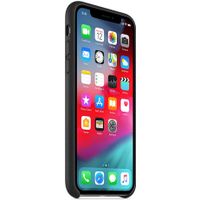 Apple Leather Backcover iPhone Xs - Black