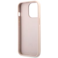 Guess 4G Metal Logo Backcover Apple iPhone 13 Pro - Roze & Goud
