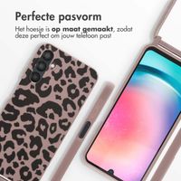 imoshion Siliconen design hoesje met koord Samsung Galaxy A25 (5G) - Animal Pink