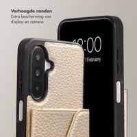 Selencia Sera Telefoonhoes met Koord en Envelop Pashouder Samsung Galaxy A18 / A17 / A26 - Champagne