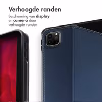 Accezz Classic Tablet Case Apple iPad Pro 12.9 (2022) / Pro 12.9 (2021) / Pro 12.9 (2020) - Donkerblauw