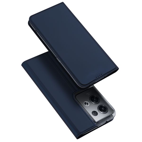 Dux Ducis Slim Softcase Bookcase Oppo Reno 8 5G - Donkerblauw