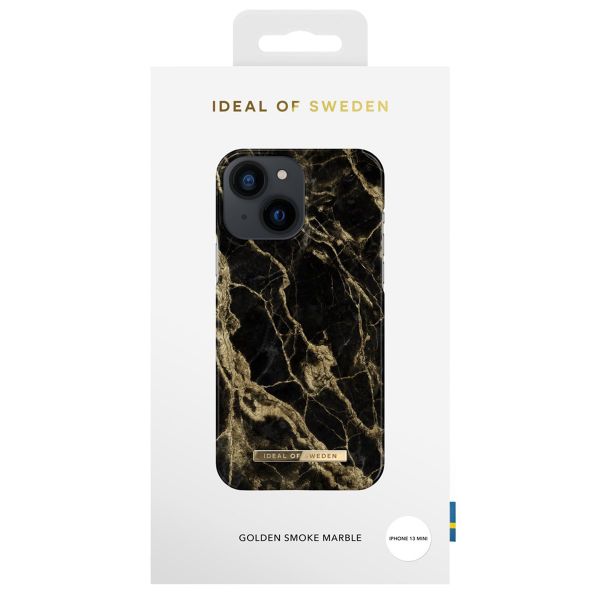 iDeal of Sweden Fashion Backcover Apple iPhone 13 Mini - Golden Smoke Marble