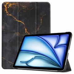 imoshion Design Trifold Bookcase Apple iPad Air 13 inch (2025) M3 / (2024) M2 - Black Marble